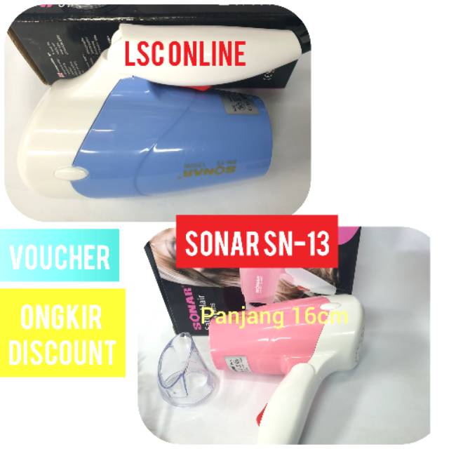 Hairdryer rambut salon alat pengering rambut sonar sn-13 hairdyer mini bisa dilipat