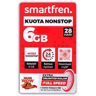 Voucher Kuota Smartfren Nonstop 6 GB
