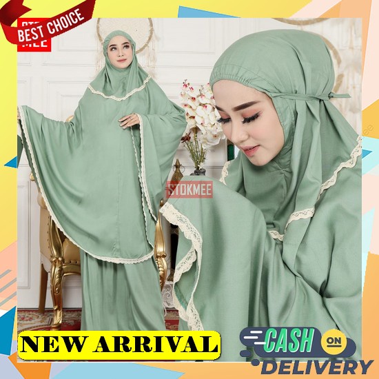 Mukena Dewasa Kartun Sakeena Rayon Terbaru Murah Berkualitas Y2C5 Terusan Rukuh Peralatan Sholat Pol