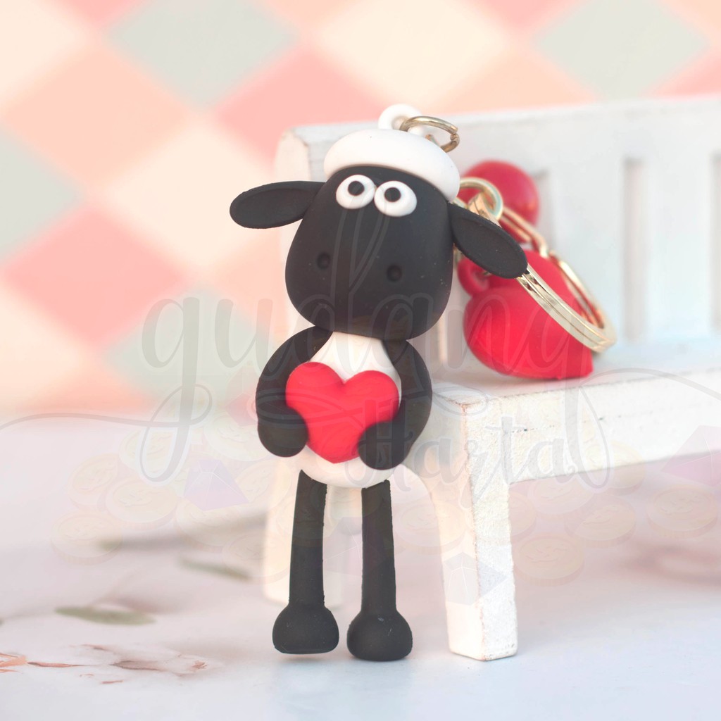 Gantungan Kunci Shaun The Sheep Domba Lucu Gantungan Tas Key Chain  Unik GH 302207