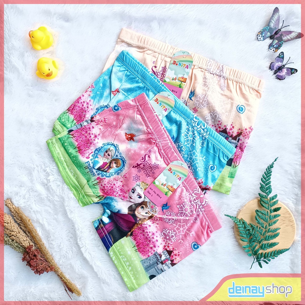 CD Celana Dalam Boxer Anak Perempuan Cewe Putri Model Karakter Lucu