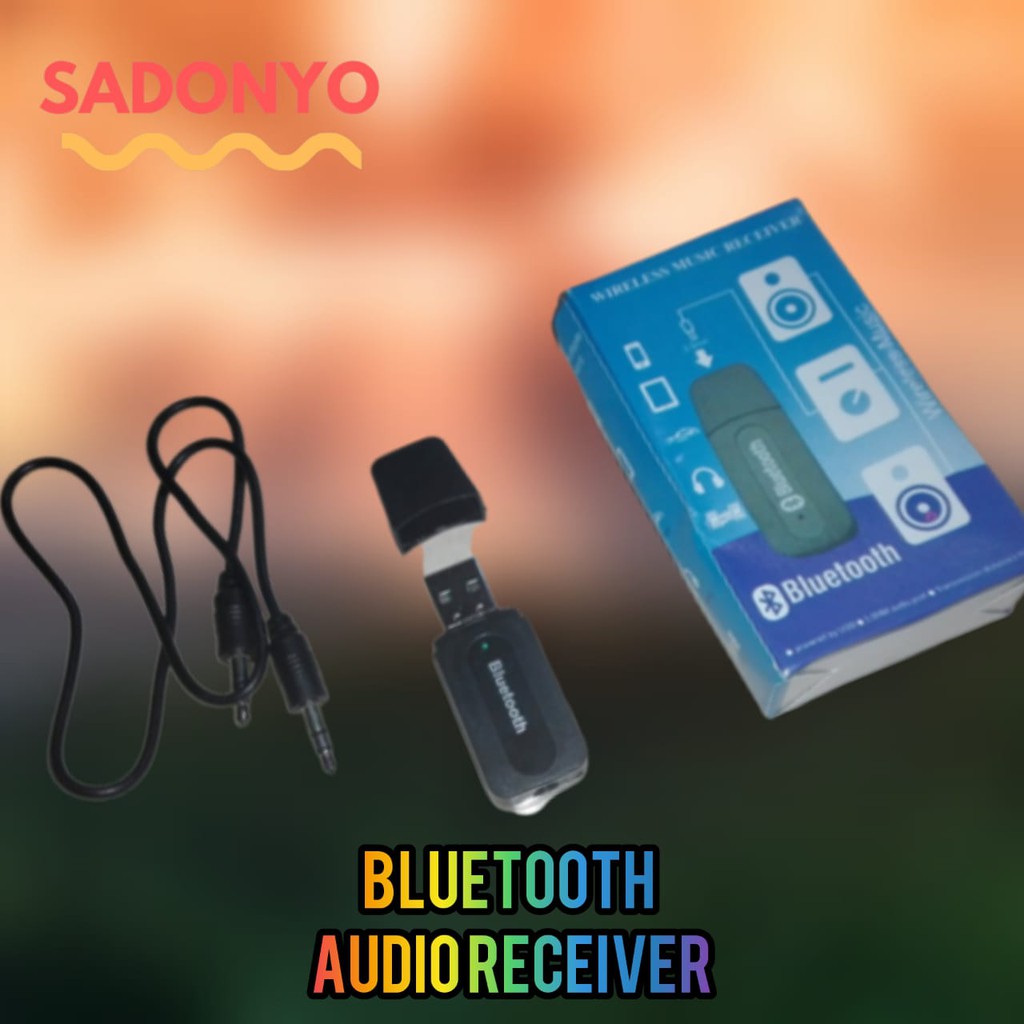 GARANSI Bluetooth Audio Receiver USB With kabel AUX 3.5mm