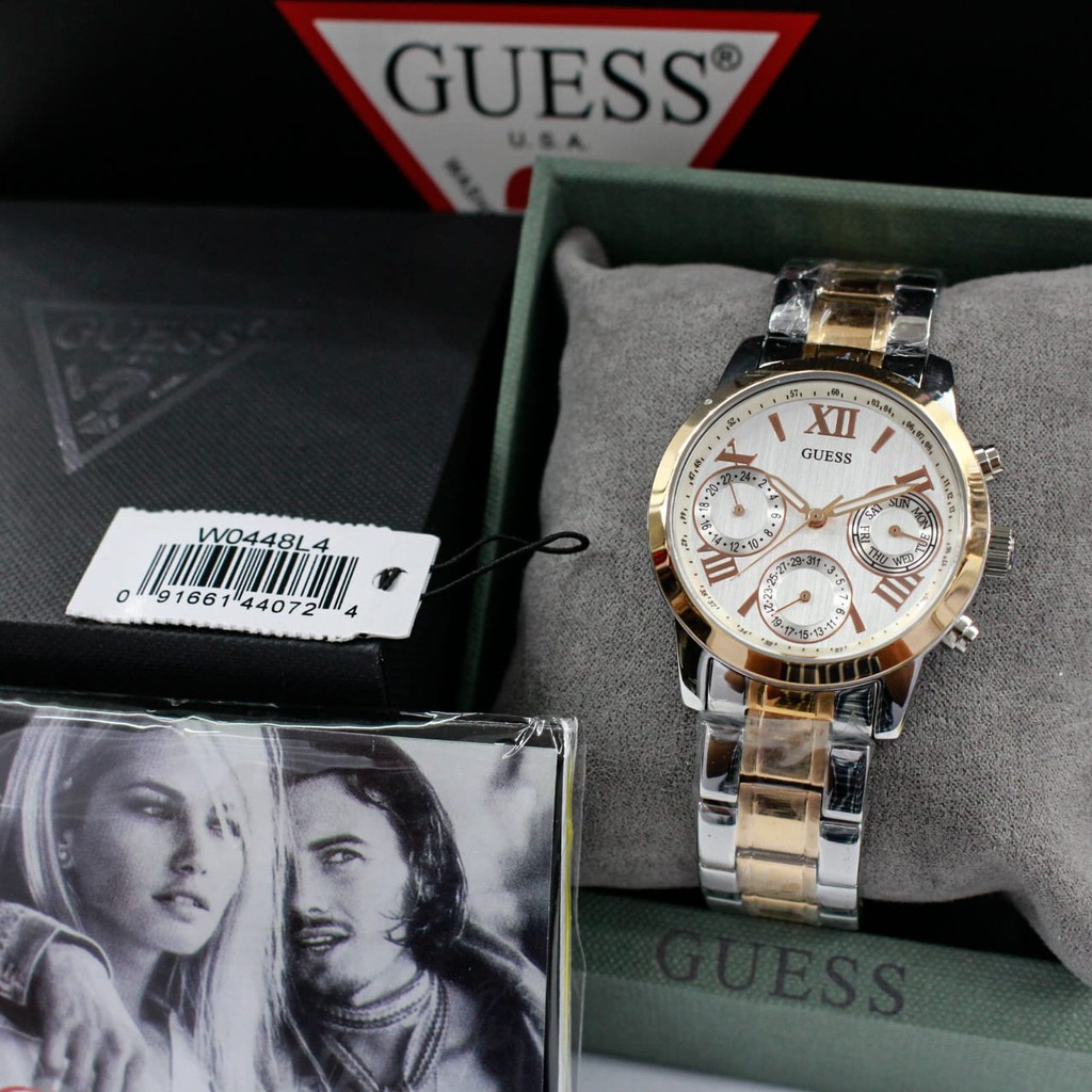 [ORIGINAL BERGARANSI] JAM TANGAN WANITA GUESS W0448L4 ORIGINAL