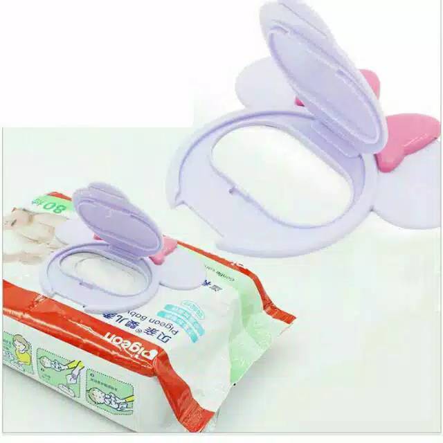 (NCS) Penutup Tisu Basah Anti Kering Motif Karakter Baby Wipes Tissue Cover Lid