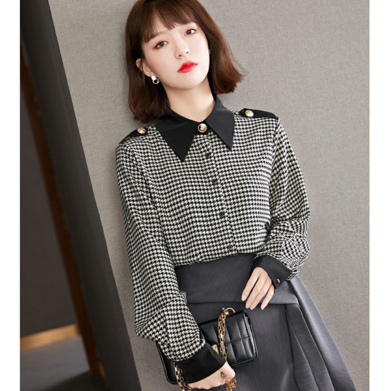 MDLV ~ 2150# Adora Shoulder Strap Shirt Kemeja Premium Kemeja Korea Look Import Fashion Import
