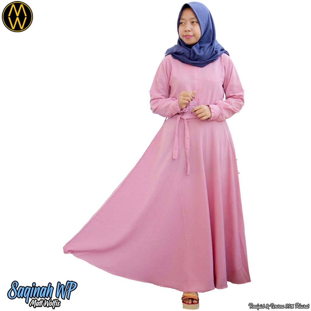 gamis wolfis /gamis umbrella/gamis polos /gamis rempel/gamis busui (saqinah wp)