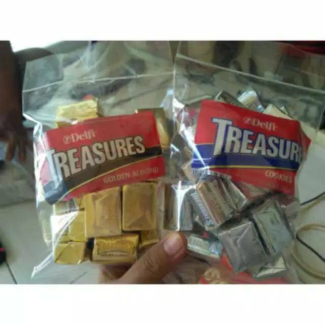 

Coklat delfi treasure gold almond 500gr treasure almond treasure cookies