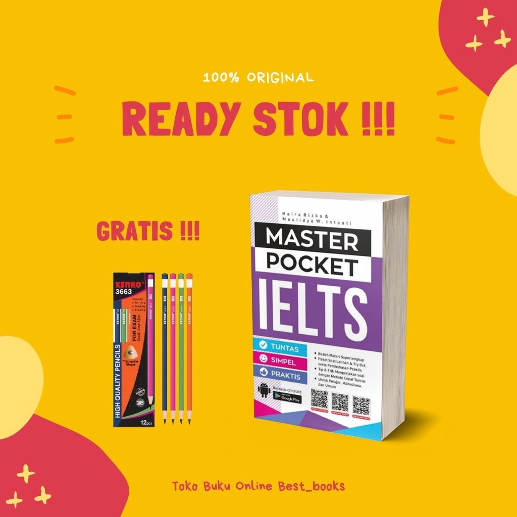 BUKU MASTER POCKET IELTS / BUKU POCKET IELTS