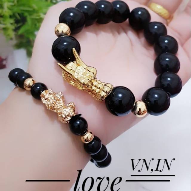 Gelang giok naga hitam terbaru