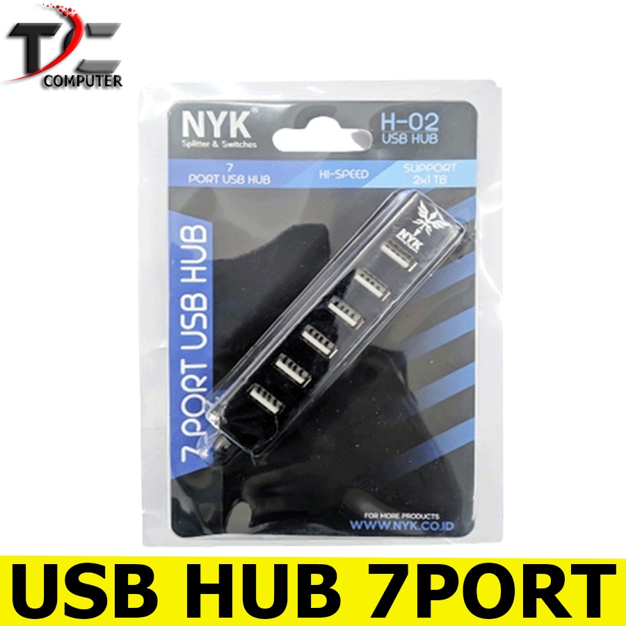 USB HUB 7 Port NYK H-02 HITAM