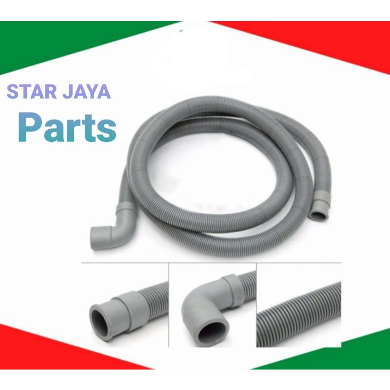 Selang Slang Pembuangan Air Drain Hose Mesin Cuci Front Loading Pintu Depan LG Samsung Sharp 3 meter