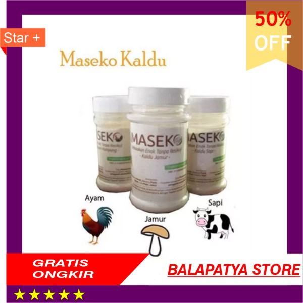 

40 OFF KHUSUS HARI INI !!! maseko Kaldu ayam Sapi 100 g botol Non MSG lingkar organik