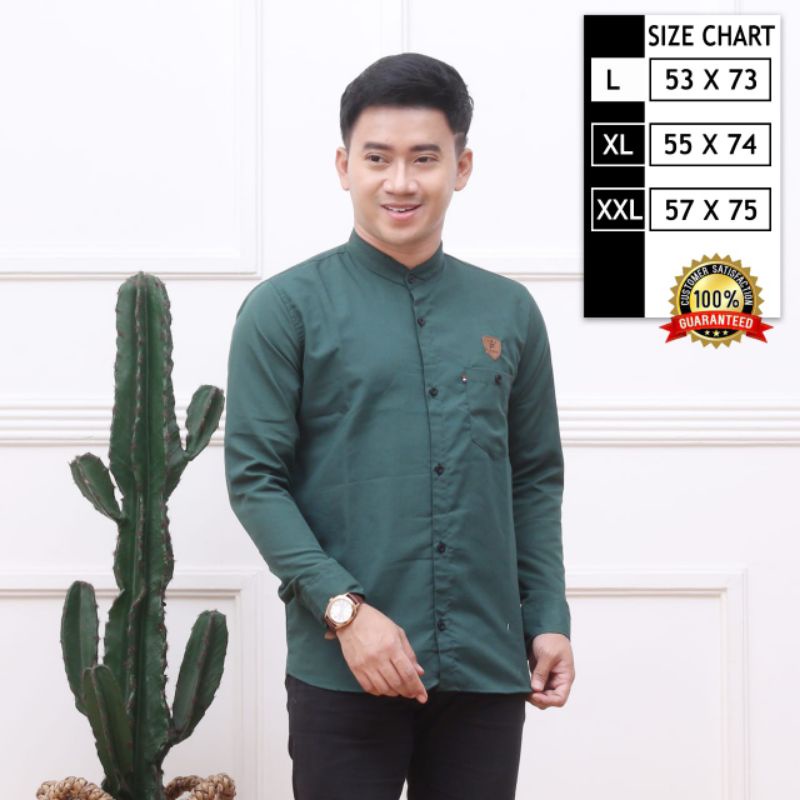 BAJU KOKO PRIA LENGAN PANJANG BAJU KOKO PRIA POLOS LENGAN PANJANG KEMEJA KOKO PRIA LENGAN PANJANG KOKO PRIA LENGAN PANJANG ORI RL JAYA BATIK AZMIL