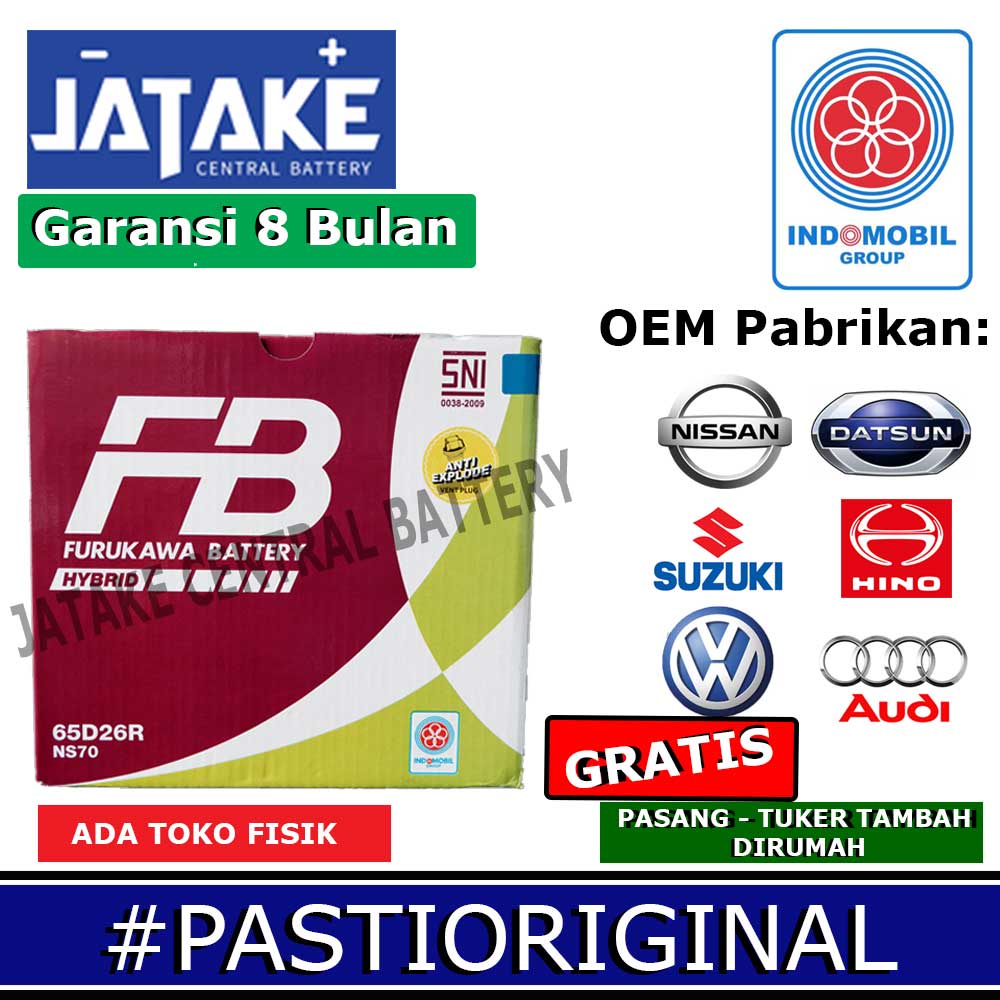 Aki Basah NS70 Furukawa Battery FB Mobil Toyota Kijang LGX SGX Dyna