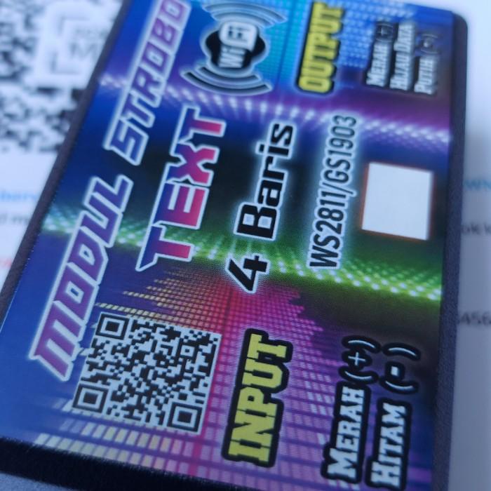 modul strobo text wifi 4 baris
