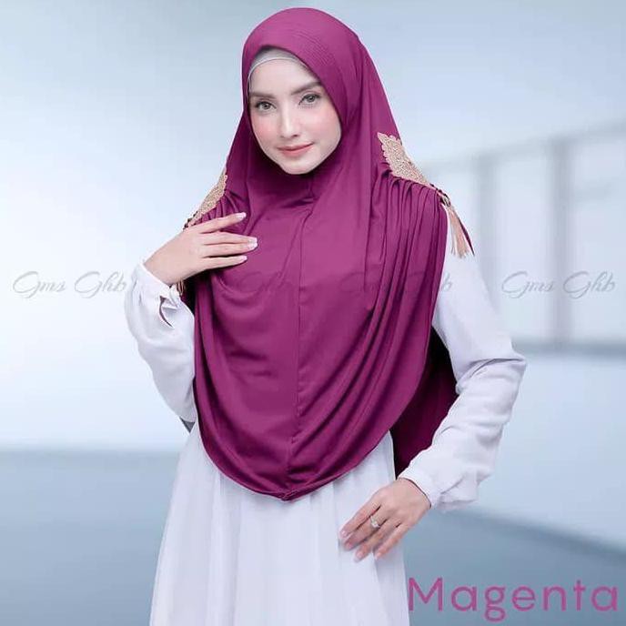 New Khimar Hijab Jilbab Bergo Syari Zerin Original Real Pict Jersey Zoya