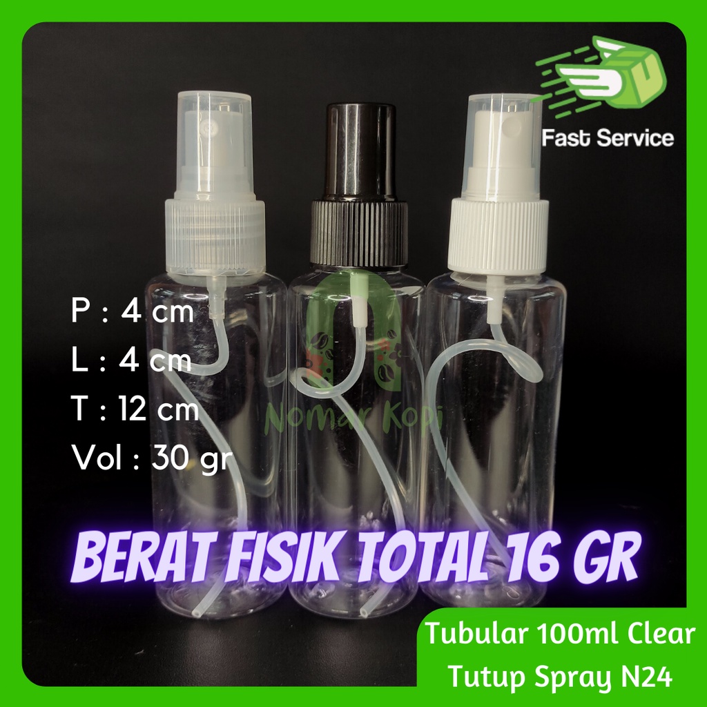 BOTOL SPRAY MIST 100ml PET BENING PARFUM SANITIZER TONER DESINFEKTAN