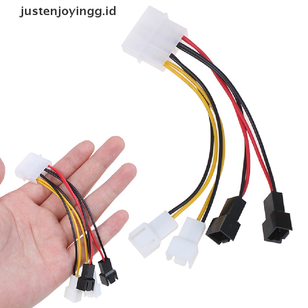 Kabel Power Adapter Konektor Molex / IDE to 3 Pin CPU / Chasis.Id / PC 4pin