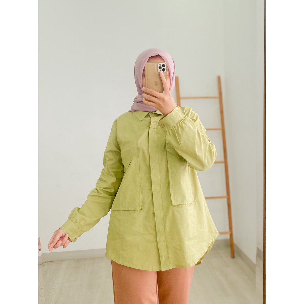 Korean Style Blouse Wanita Korea Baju Atasan Wanita Muslim