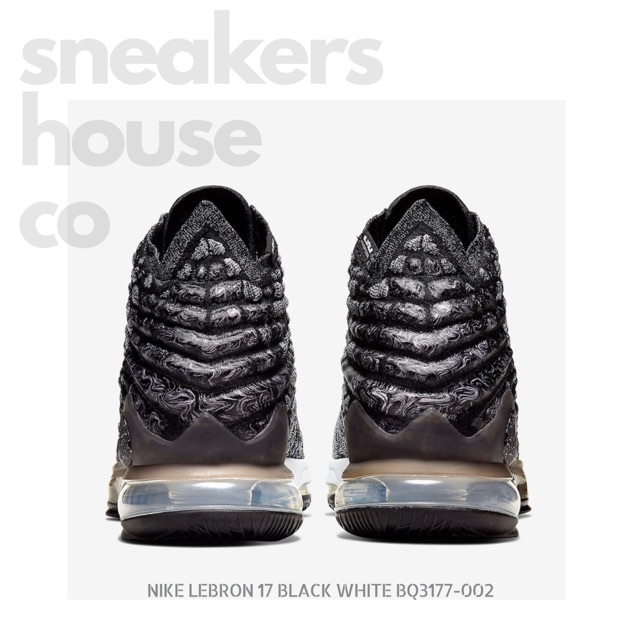 NIKE LEBRON 17 BLACK WHITE BQ3177-002 