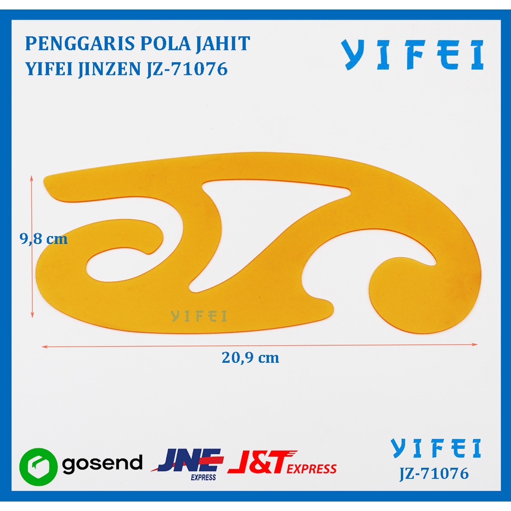 PENGGARIS POLA JAHIT KUNING/PENGGARIS POLA JAHIT/PENGGARIS JAHIT YIFEI - JZ-71076