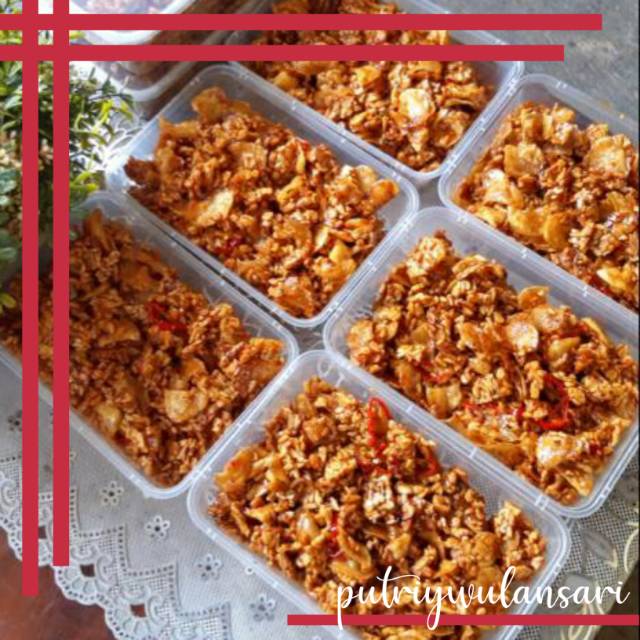 

Sambal goreng teri tempe kentang manis pedas gurih