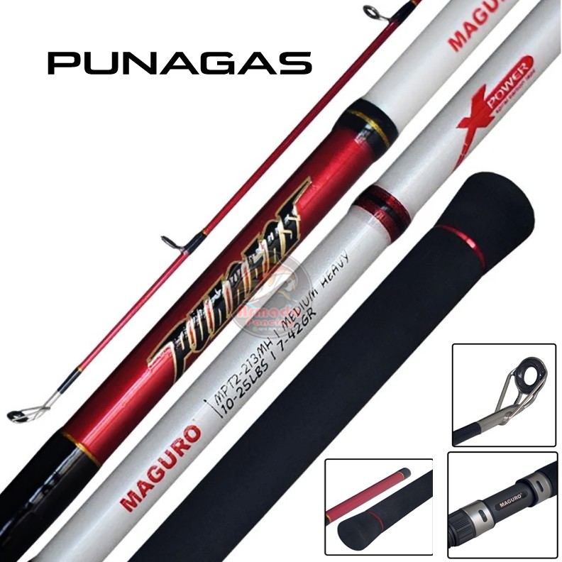 Joran Maguro PUNAGAS I Spinning Rod I Casting Rod I Full Fuji Ring