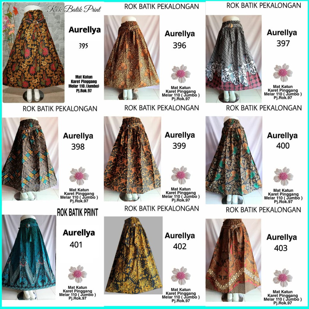 Rok Batik original Pekalongan garansi harga termurah Rok Batik Modern klok Bawahan Batik Ori By SVJ-3