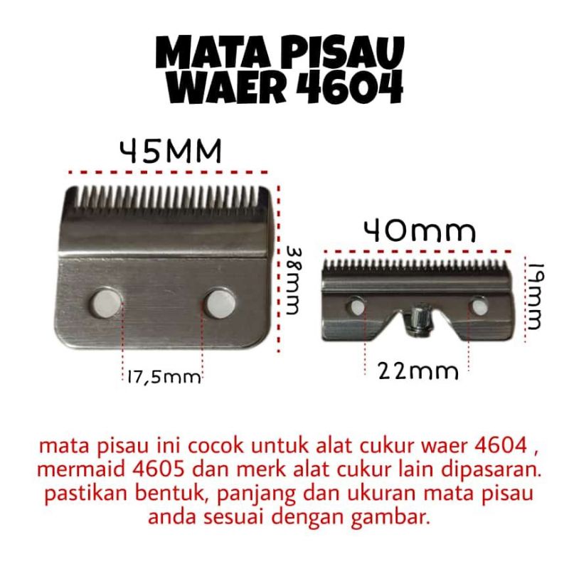 Mata Pisau Cukur Jinghau Waer 4640 Mermaid 4604 Onix