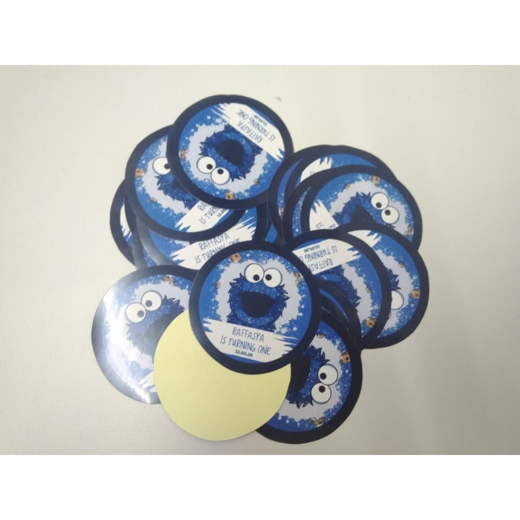 

Label Pudding Cookies Monster / Stiker Pudding Cookies Monster