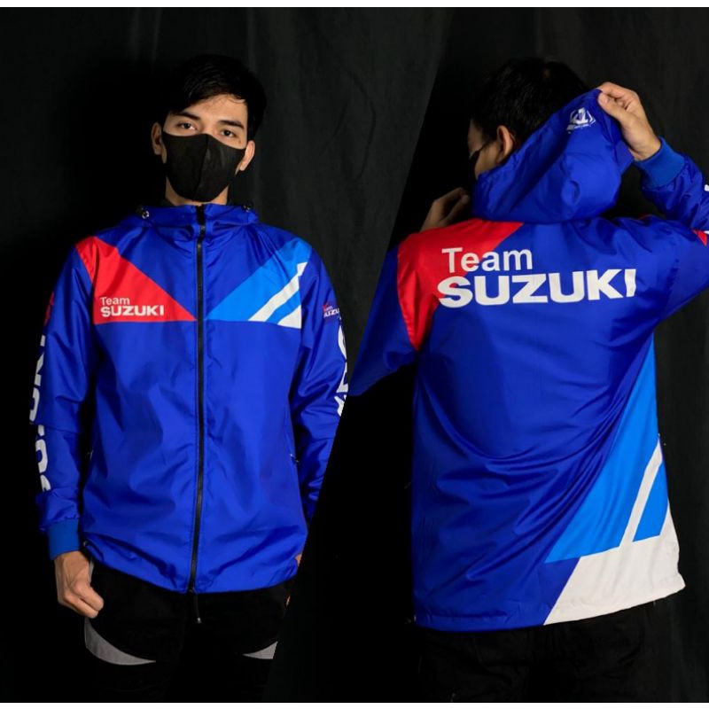 ✅ [NEW] OUTWEAR JAKET HOODIE TEAM SUZUKI GSX SATRIA FU SUNMORI TOURING
