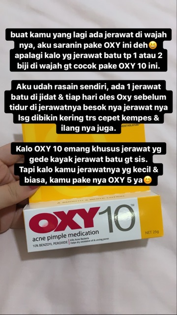 OXY 10 - Jerawat Kempes dlm 1 malam! - oxy10 25gr - JAMINAN ORIGINAL