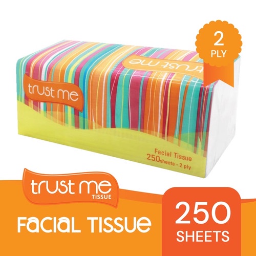 [250 Sheets] TISSUE TRUST ME FACIAL TISU WAJAH 250 Sheet x 2ply