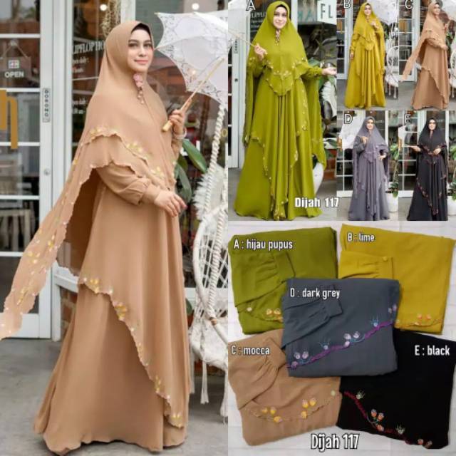 GAMIS SYAR'I SET KHIMAR DIJAH 117 by DIJAH