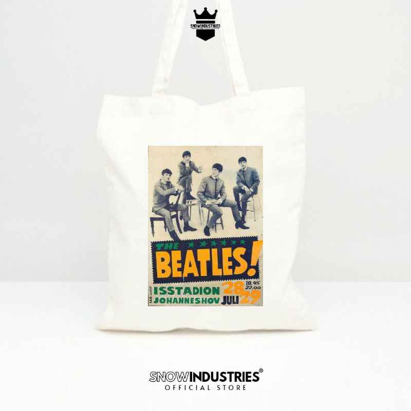 Tote Bag Wanita Pria Kanvas Baby Premium Poster The Beatles