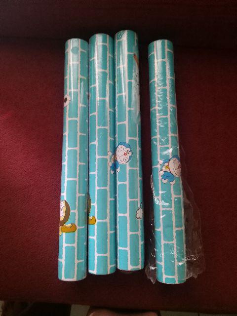 Wallpaper Doraemon Bata Biru Uk 45cmx10m Kode 1641