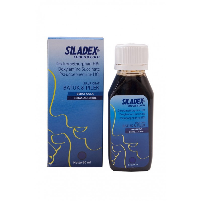 SILADEX Sirup 5 Varian Hijau Merah Biru Cough Herbal Ungu Flu 60ML 30ML- Obat Batuk Kering Berdahak Flu PIlek