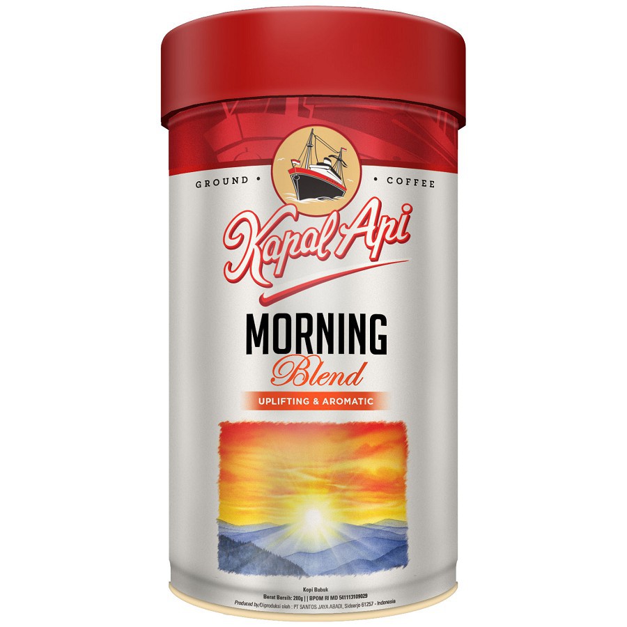 

KOPI BUBUK PREMIUM KAPAL API MORNING BLEND 200 GR GROUND COFFEE