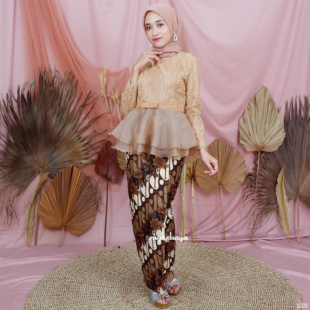 PROMO MIORA KEBAYA  PEPLUM MODERN KEBAYA  BROKAT FURING 