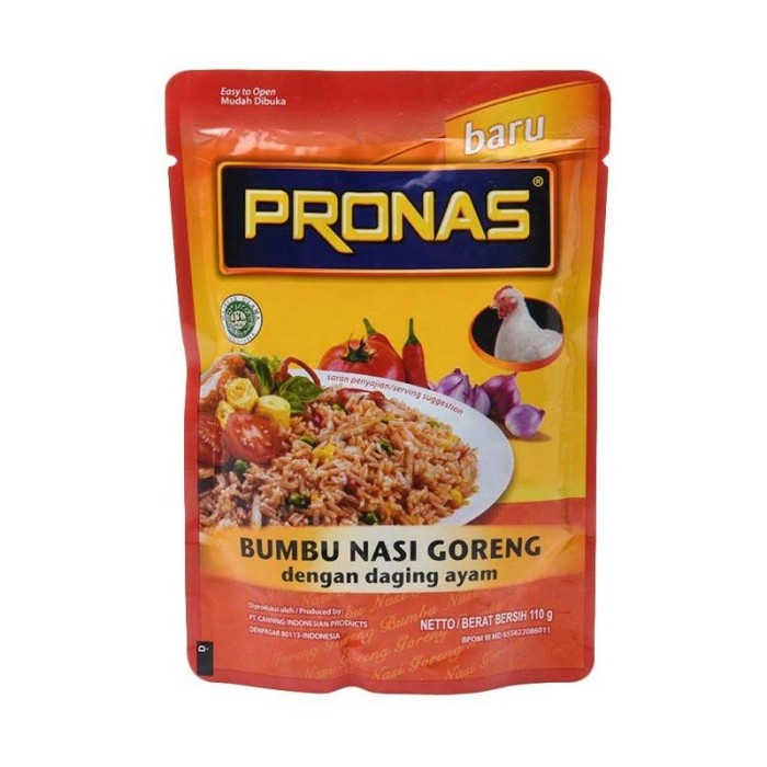 

Pronas Bumbu Nasi Goreng Ayam Pouch 110 Gr