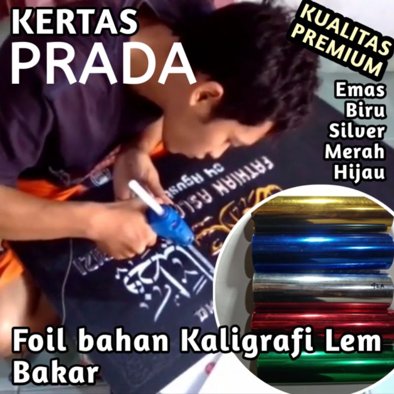 Foil Emas Kertas Emas Bahan Kaligrafi Gliter Emas Silver
