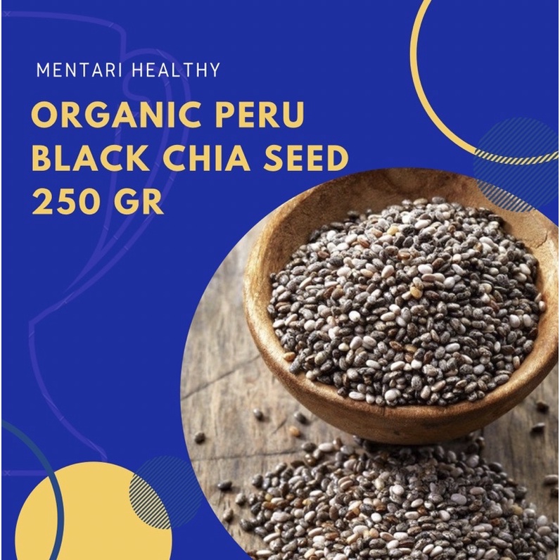 Organic Black Chia Seed Peru 250gr / Black Chiaseed Organik Peru 250gr