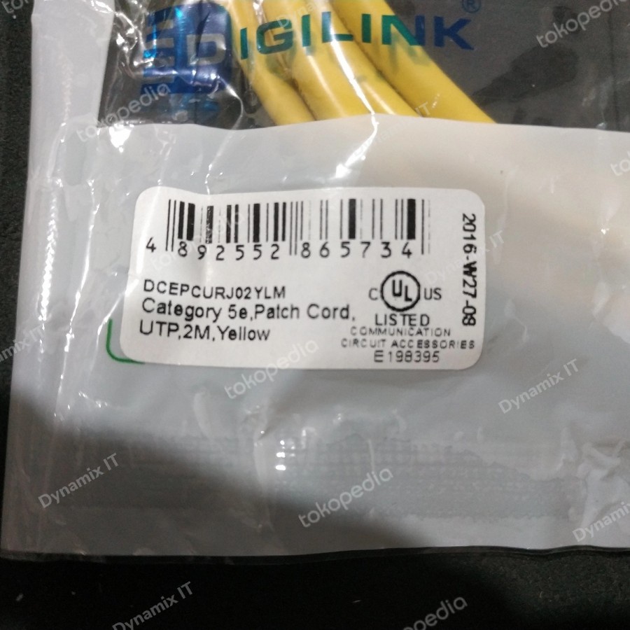 Schneider Kabel LAN Patch Cord UTP Cat.5e panjang 2 meter ORIGINAL