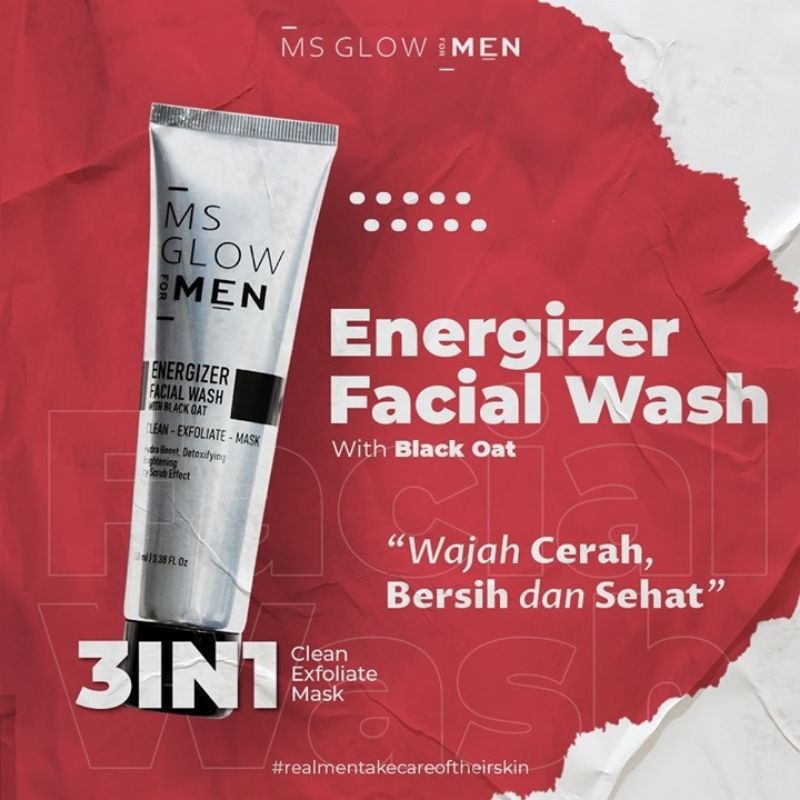 Energizer Facial Wash MS Glow for Men original 100 %