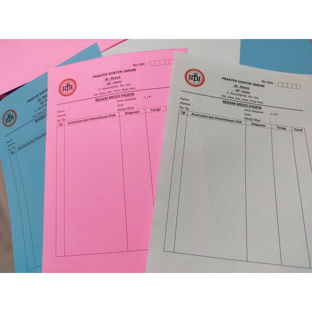 Kartu Rekam Medis.