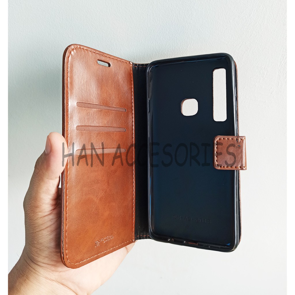 Samsung Galaxy A9 2018 / A9 STAR PRO Original Fashion Selular Flip Leather Case - Flip Cover