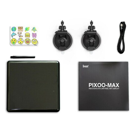 Divoom Kids Pixoo Max Bingkai Foto Digital, 32X32 Piksel Gambar Diprogram LED Tampilan Bingkai Foto, Ideal Hadiah Tahun Baru, Dekorasi Lampu Rumah