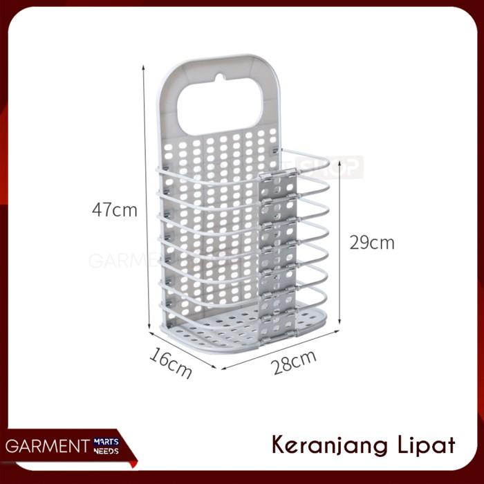 Keranjang Baju Laundry Lipat Pakaian Kotor Gantung Mesin Cuci Praktis Best Seller