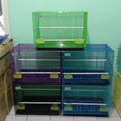 PK 36 KANDANG KOTAK BESI 40x60full set love bird