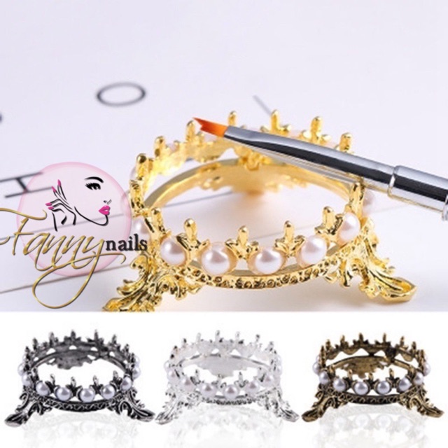 Brush holder stand nailart Crown / dudukan brush stand crown brush holder nailart nail art